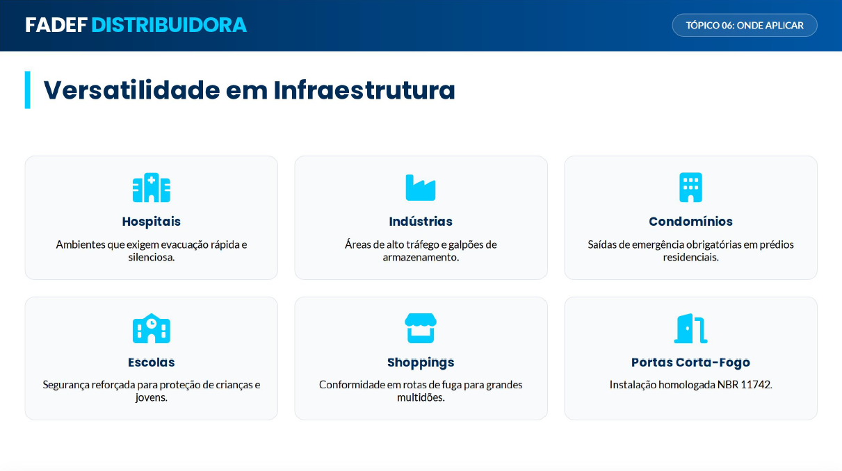 Topico 6 Versatilidade em Infraestrutura Onde Aplicar Fadef Distribuidora